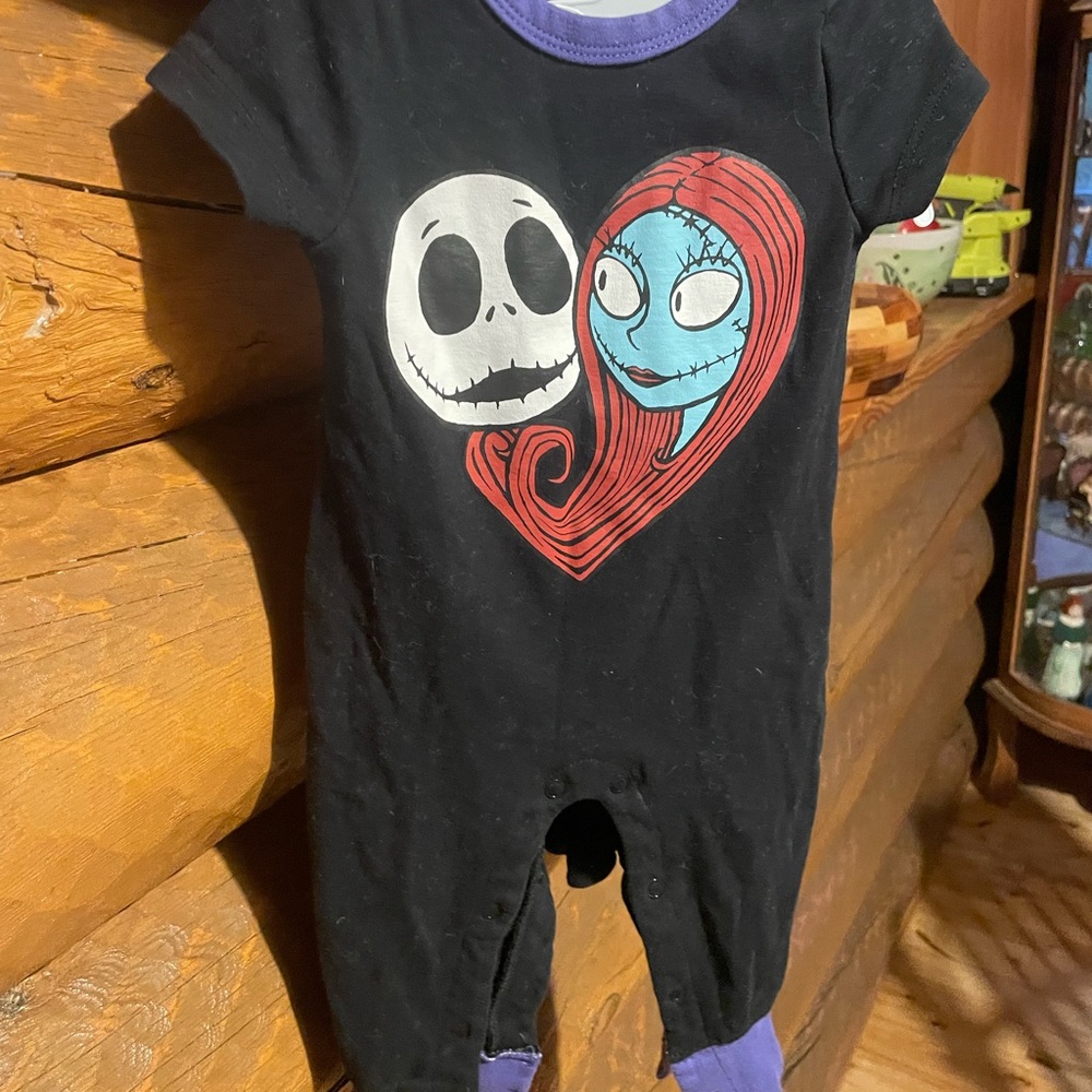 Disney Jack and Sally Onesie 9-12 month